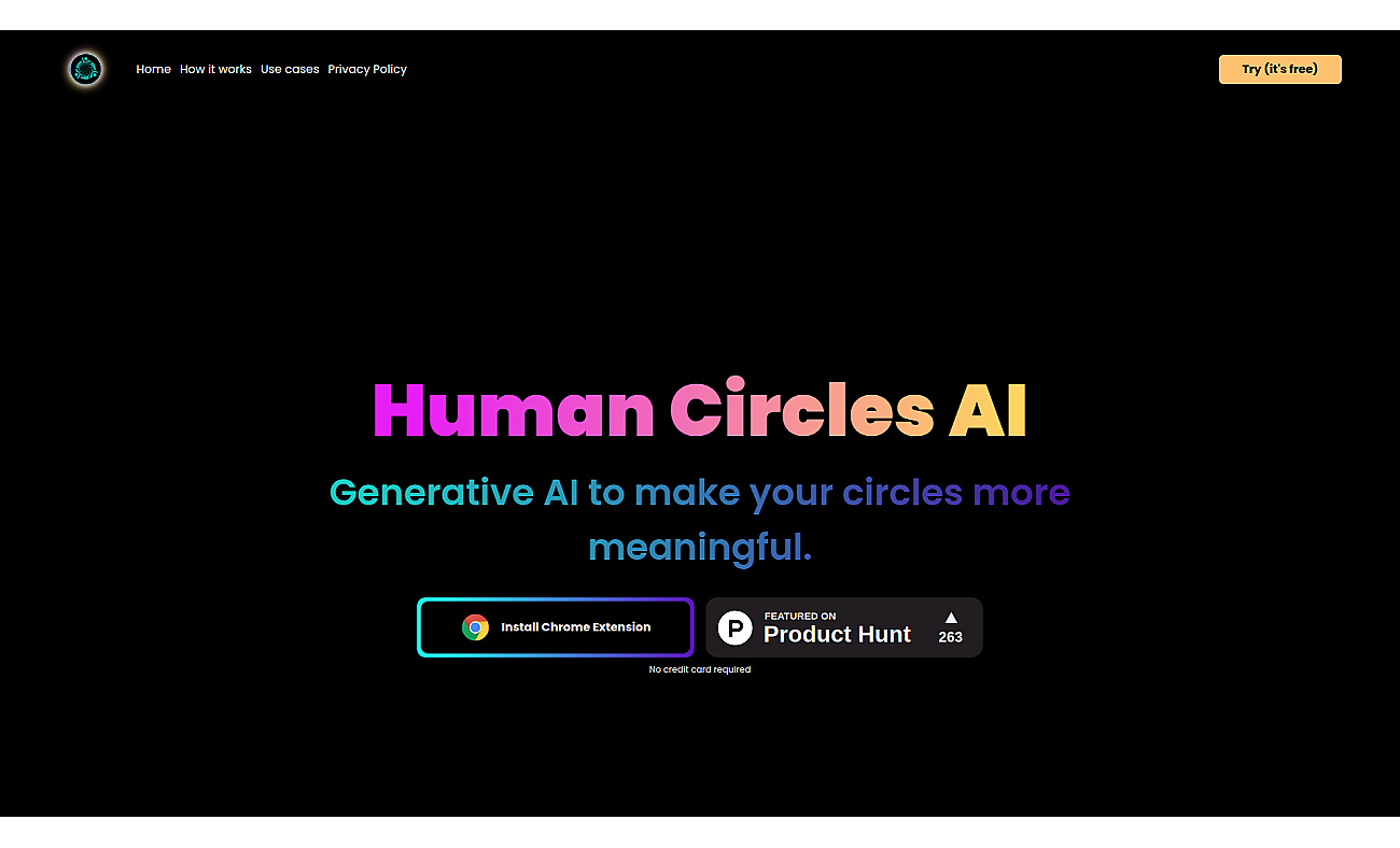 Humancircles screenshot