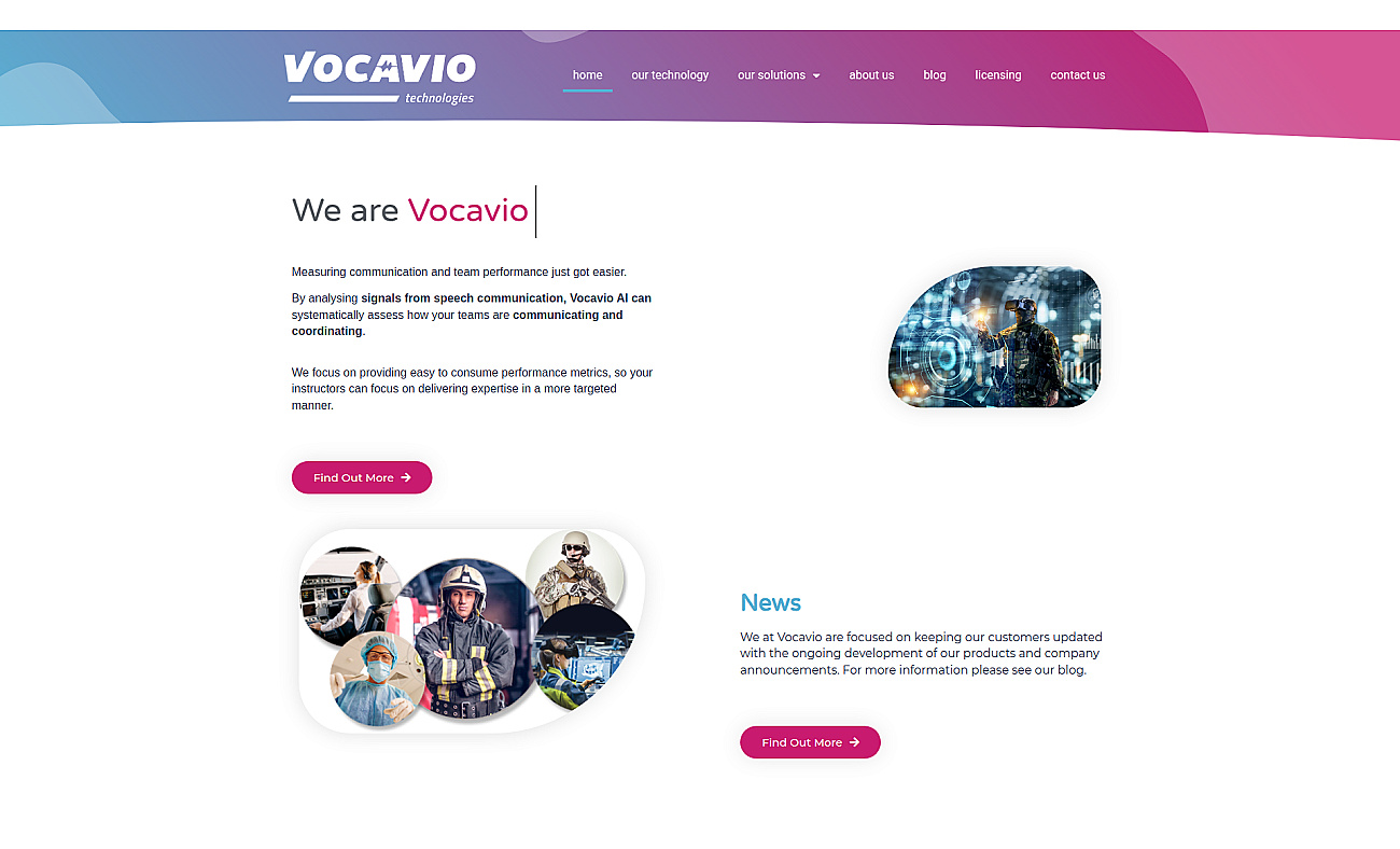 Vocavio screenshot