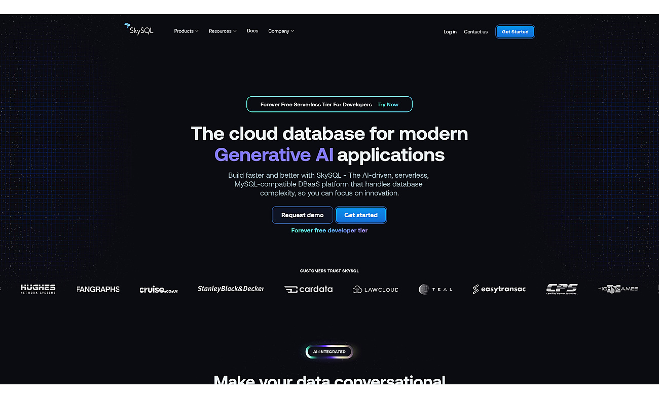 Sky SQL screenshot