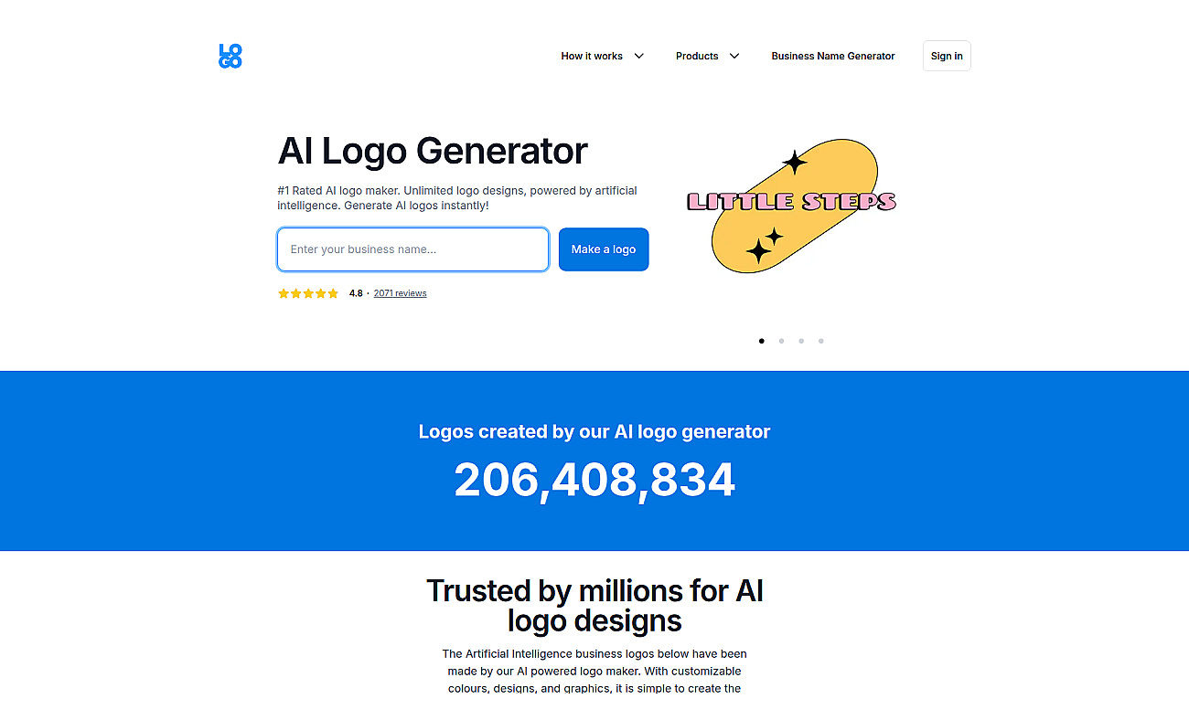 LOGO.COM screenshot