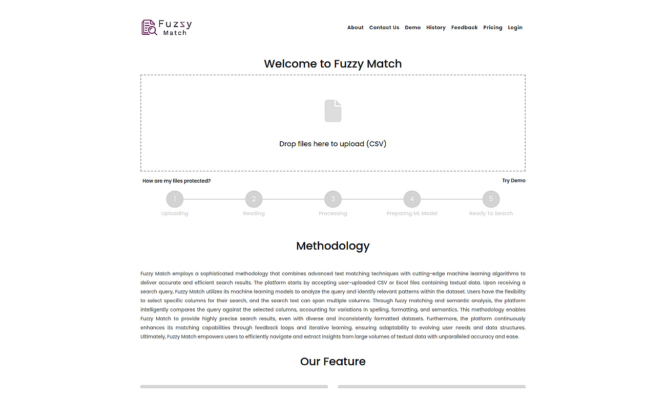 Fuzzy match screenshot