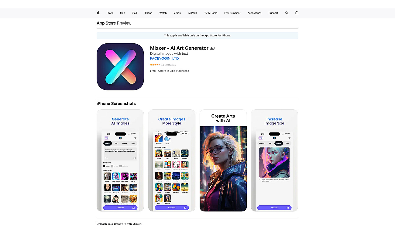 Mixxer screenshot