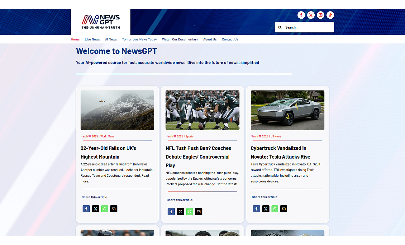 NewsGPT screenshot