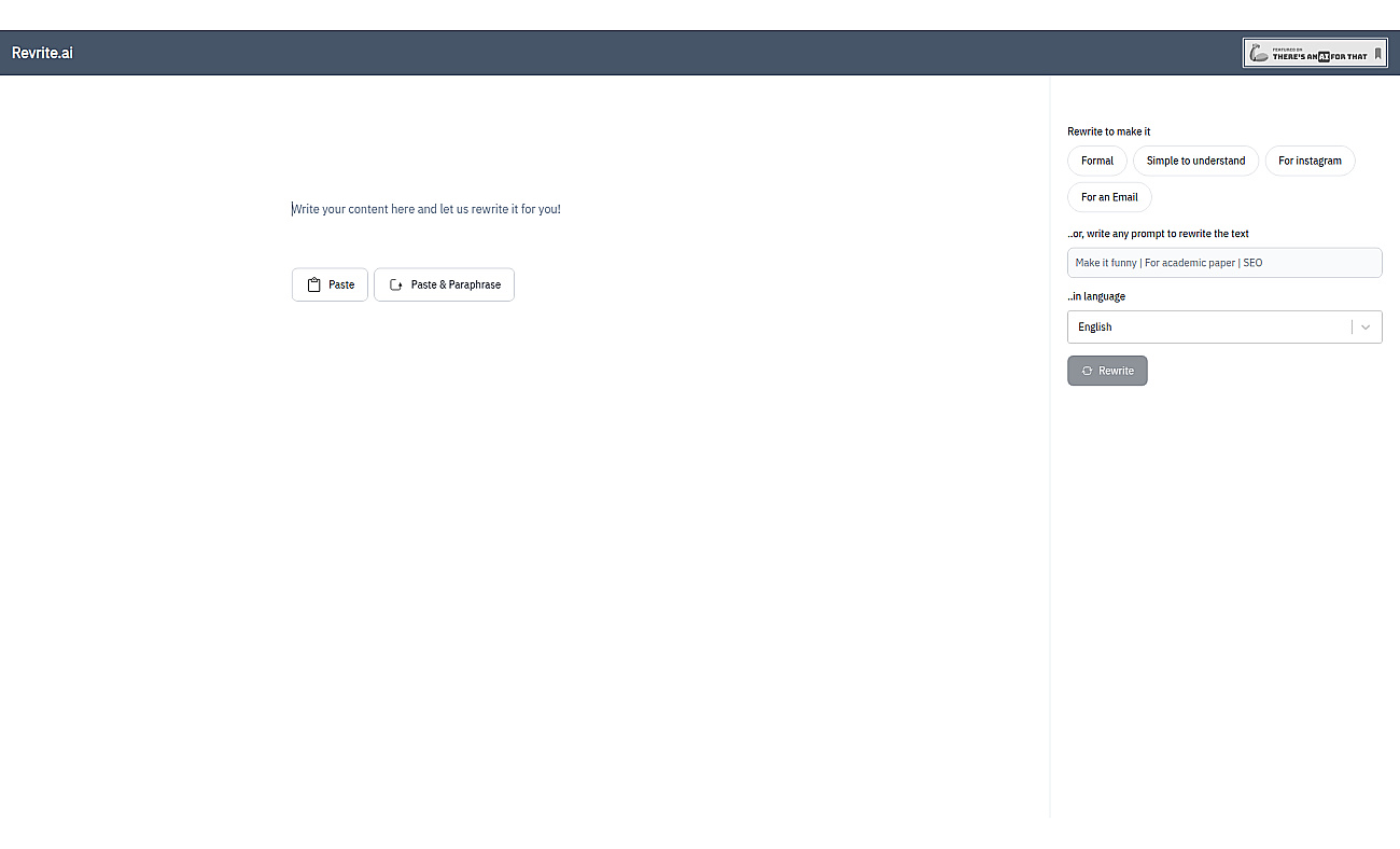 Revrite screenshot