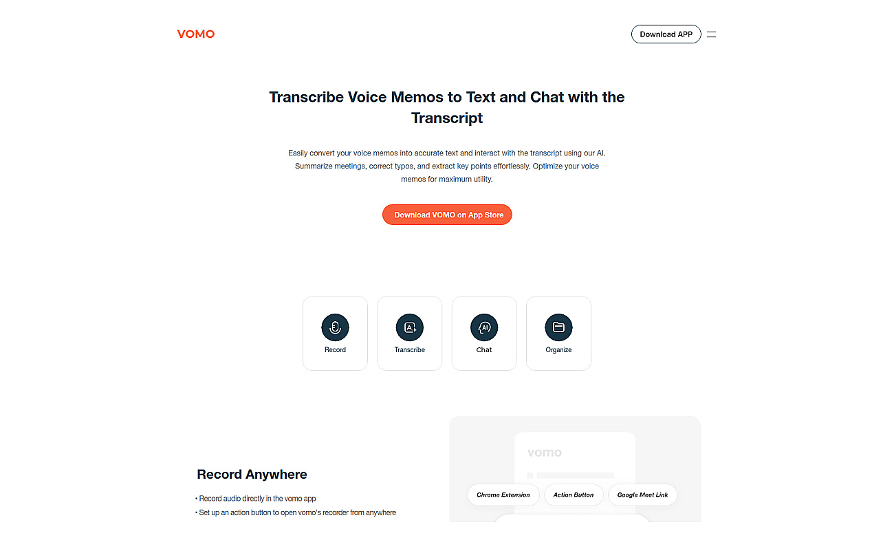 VOMO AI screenshot