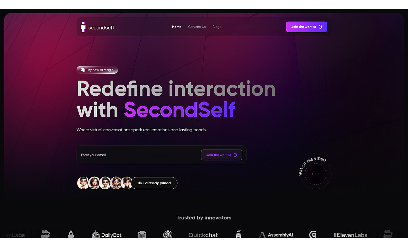 Secondself screenshot