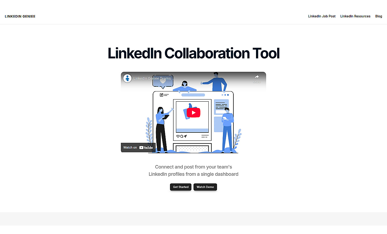 Linkedin Geniee screenshot