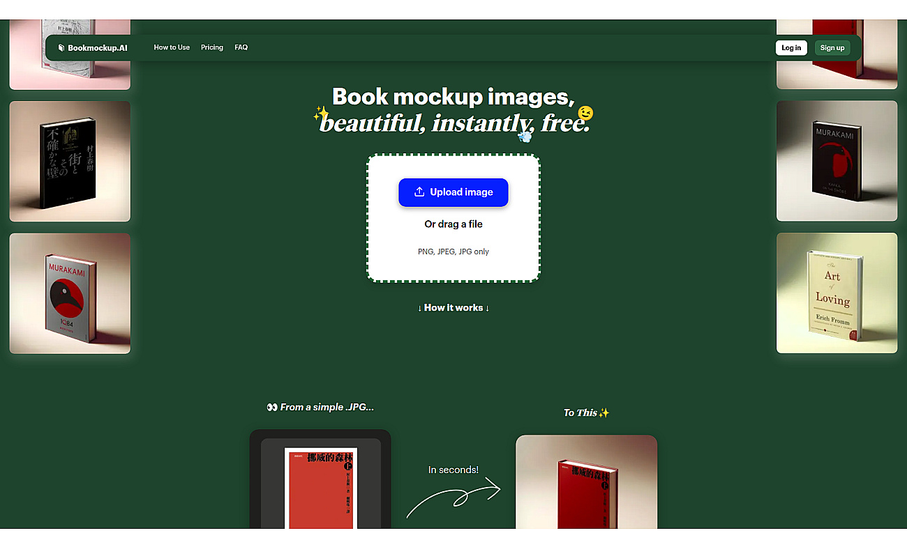 Bookmockup.AI screenshot