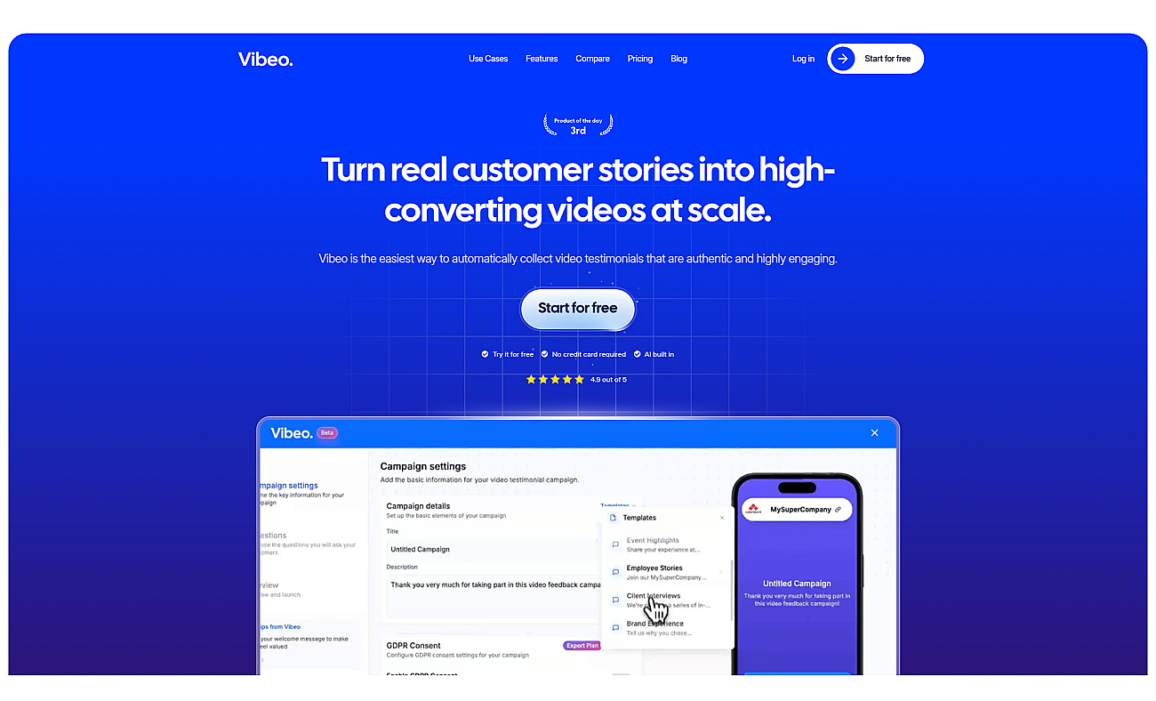 Vibeo screenshot