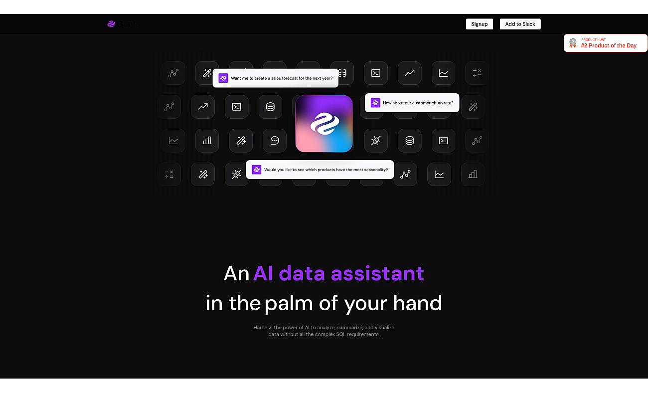 Genie - AI Data Assistant screenshot