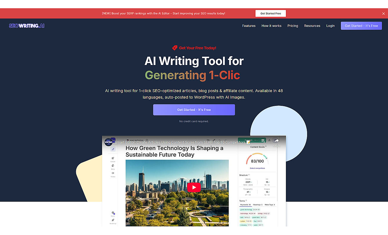 Seowriting AI screenshot
