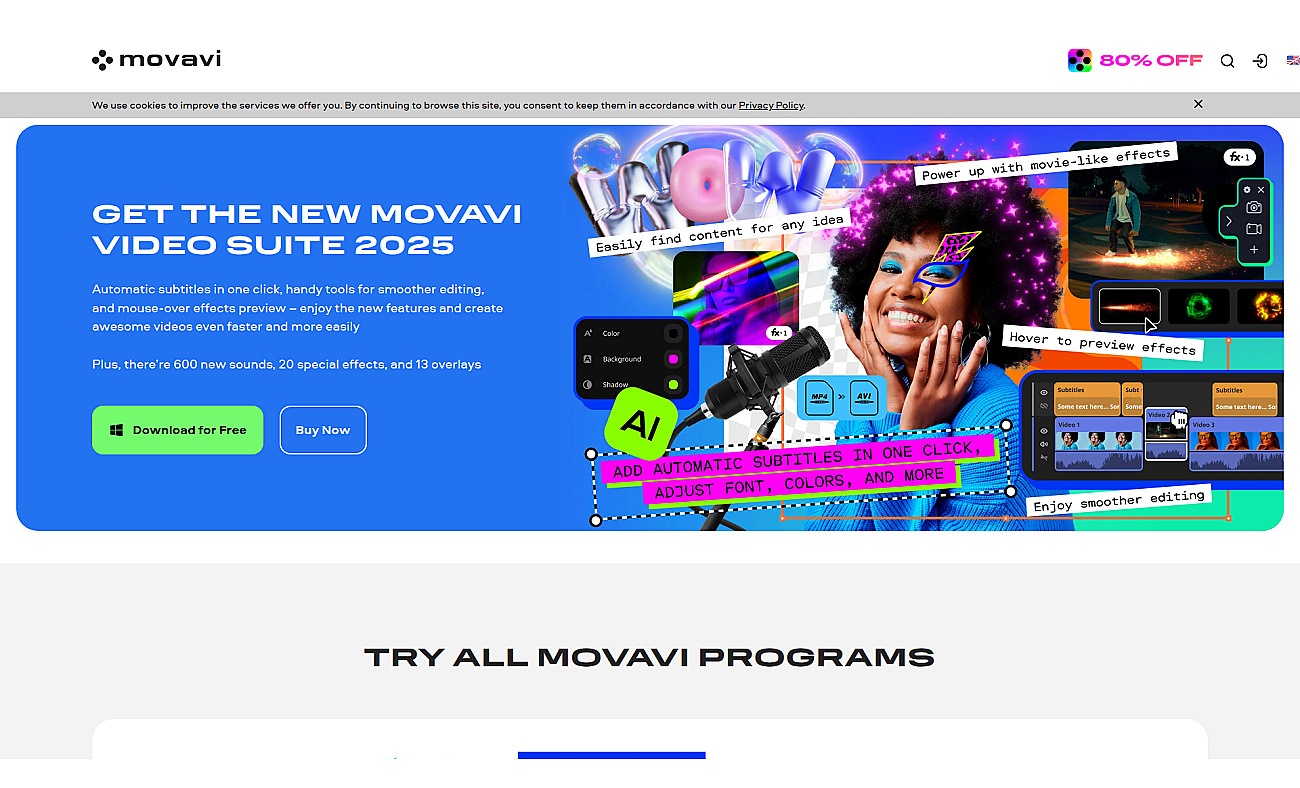 Movavi Video Editor Plus screenshot