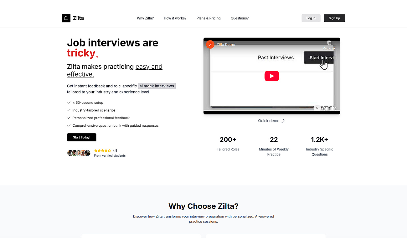 Zilta screenshot
