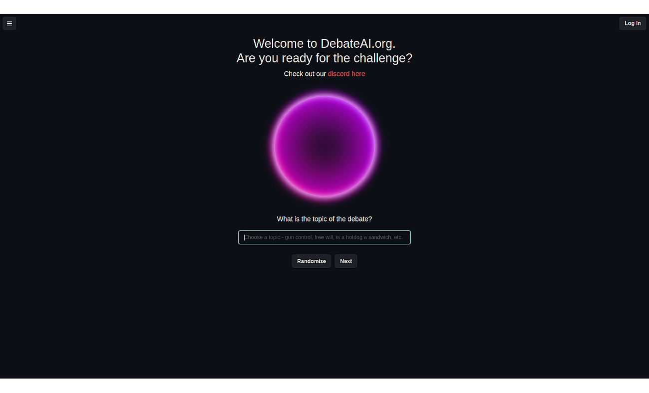 DebateAI screenshot