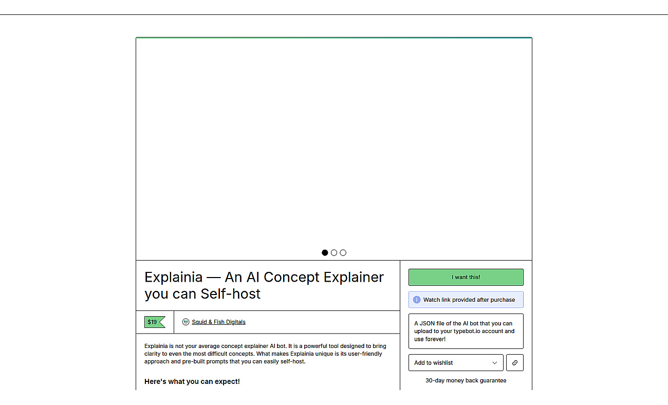 Explainia screenshot