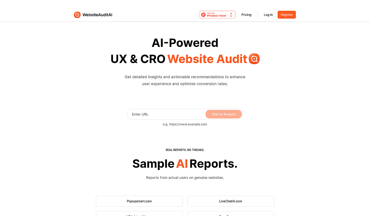 WebsiteAuditAI screenshot