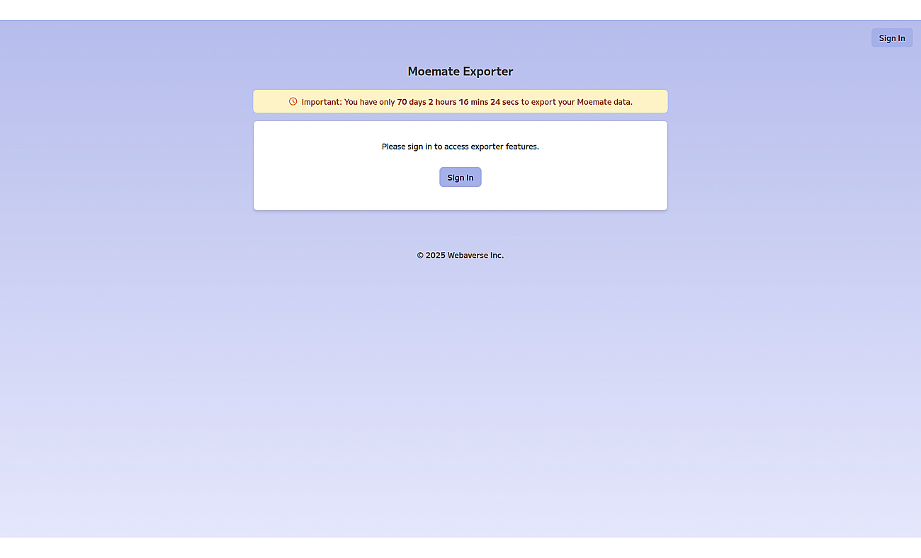 Moemate screenshot