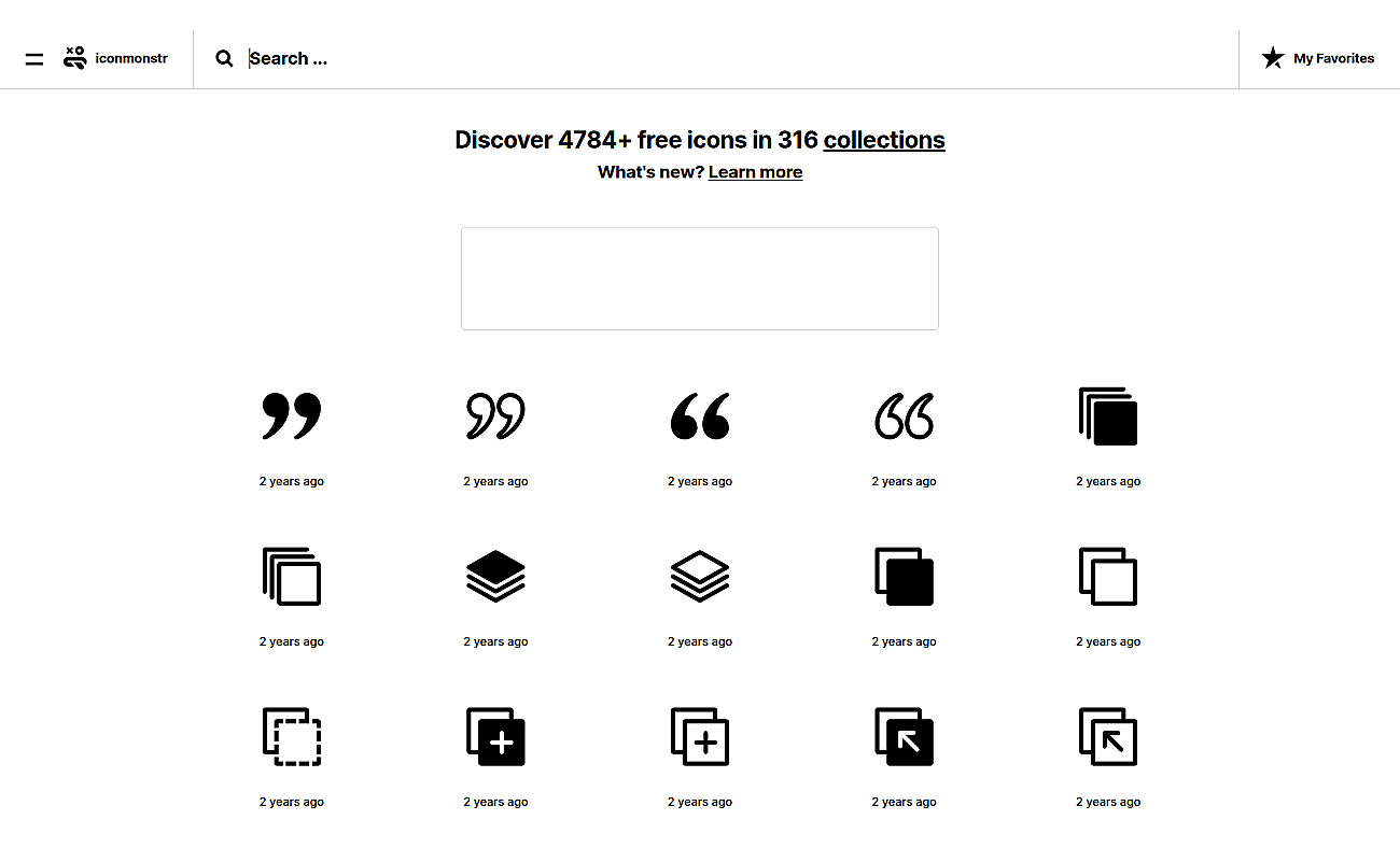 IconMonstr screenshot