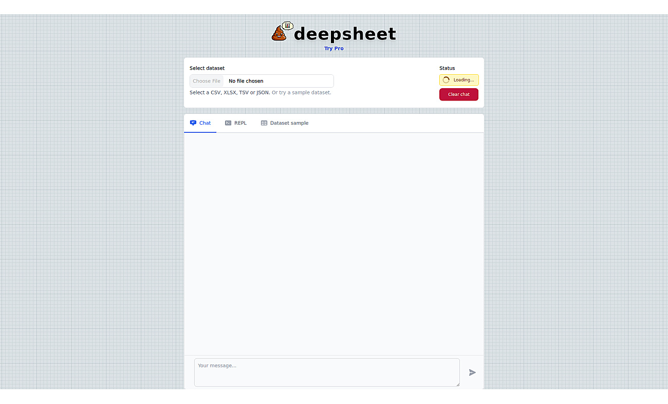 Deepsheet screenshot