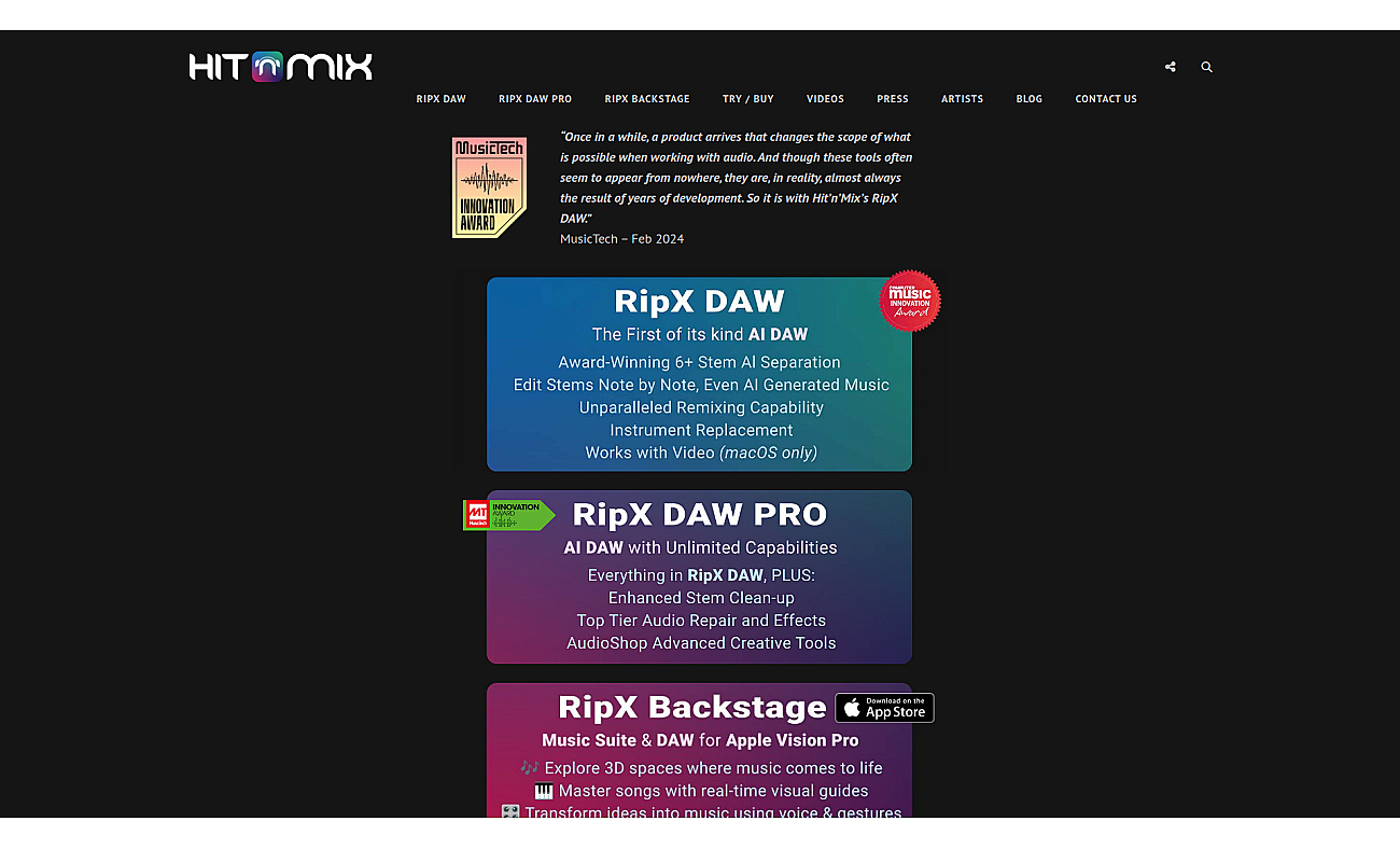 RipX screenshot
