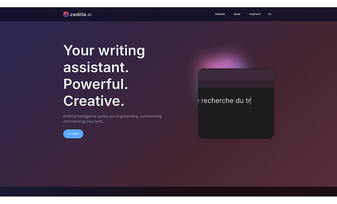 Cedille screenshot
