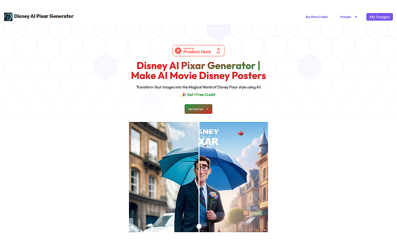 Disney Pixar AI Generator screenshot