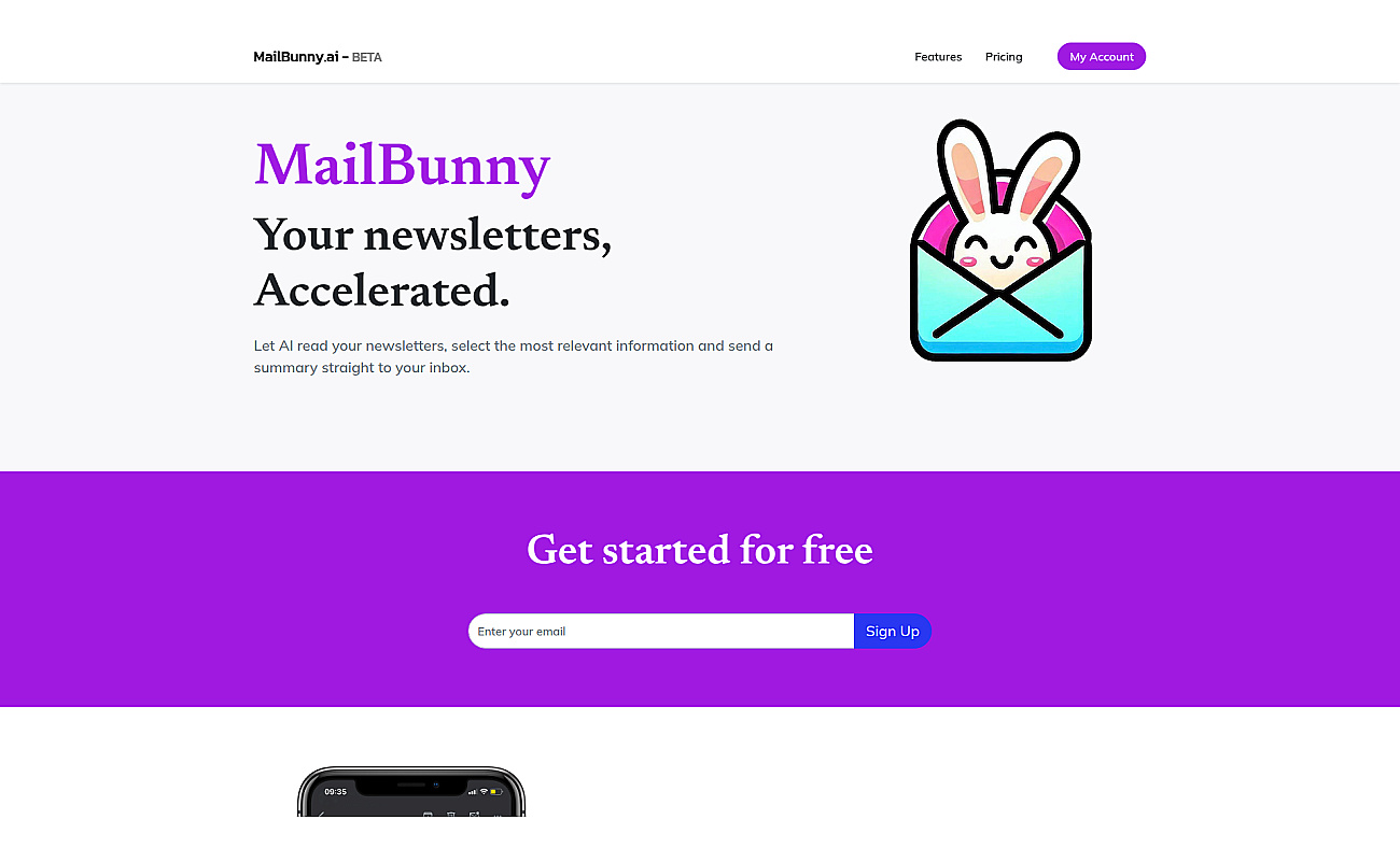MailBunny.ai screenshot
