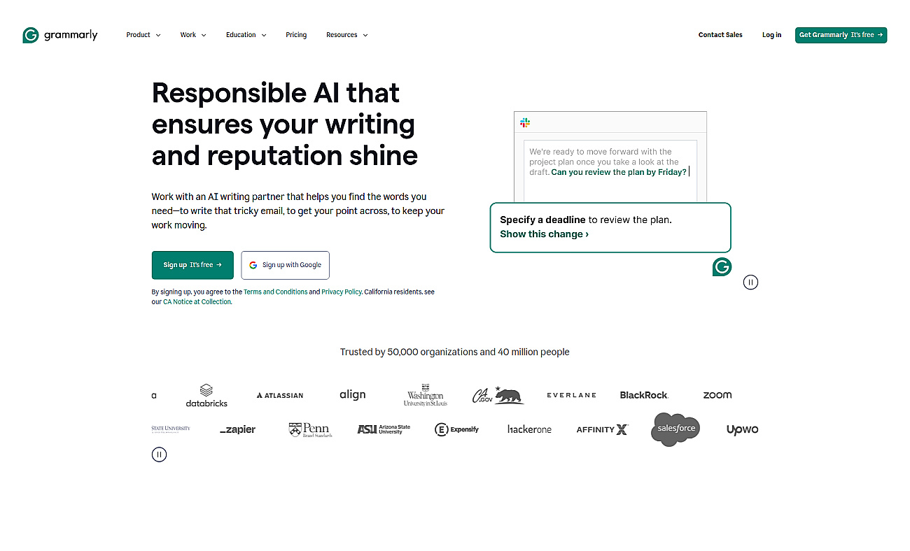 Grammarly screenshot