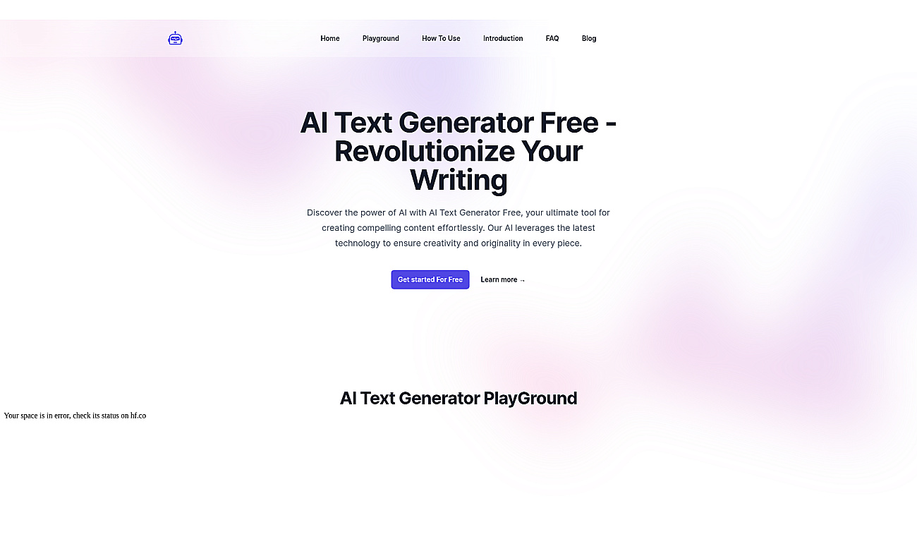 AI Text Generator screenshot
