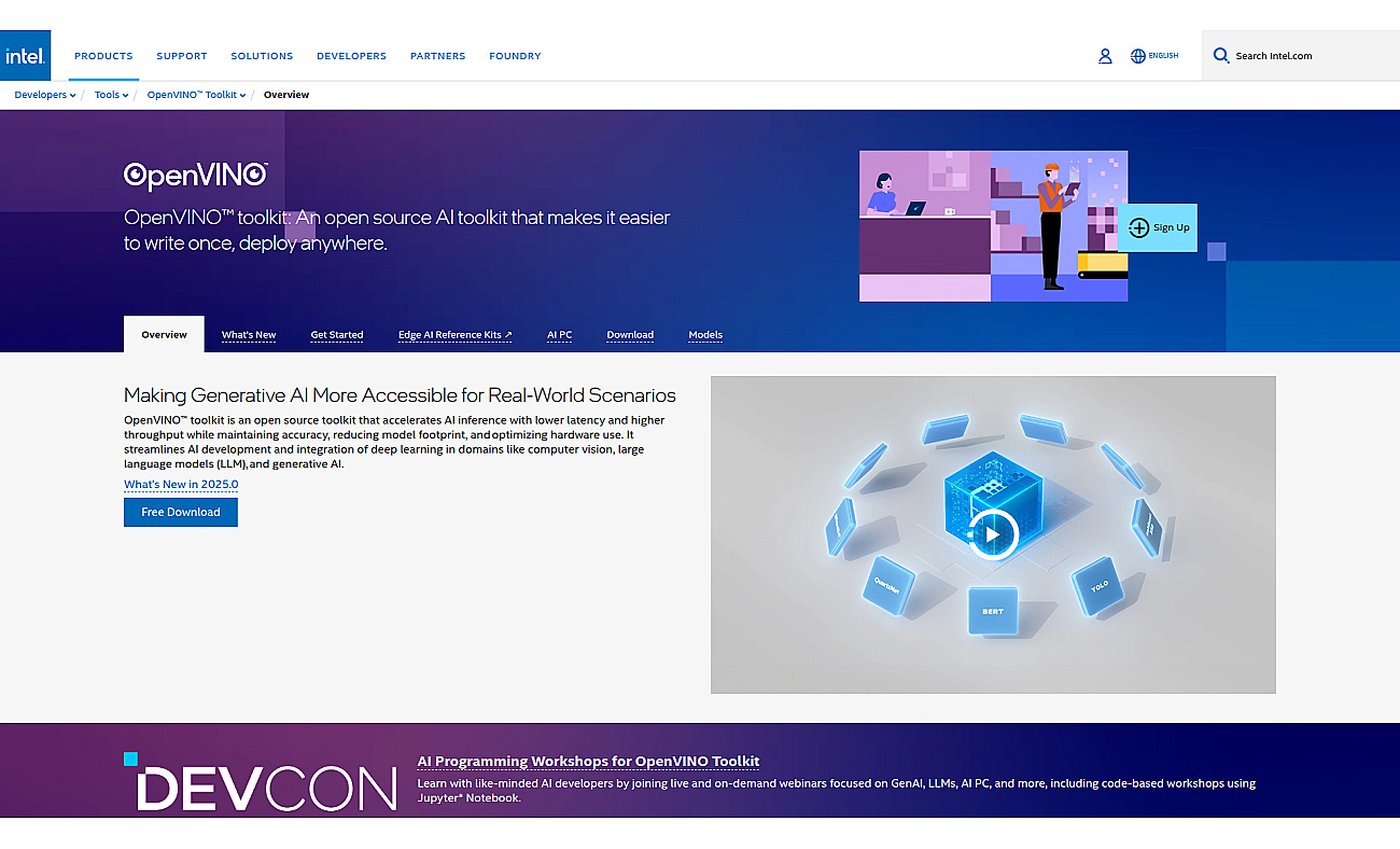 Intel OpenVINO screenshot