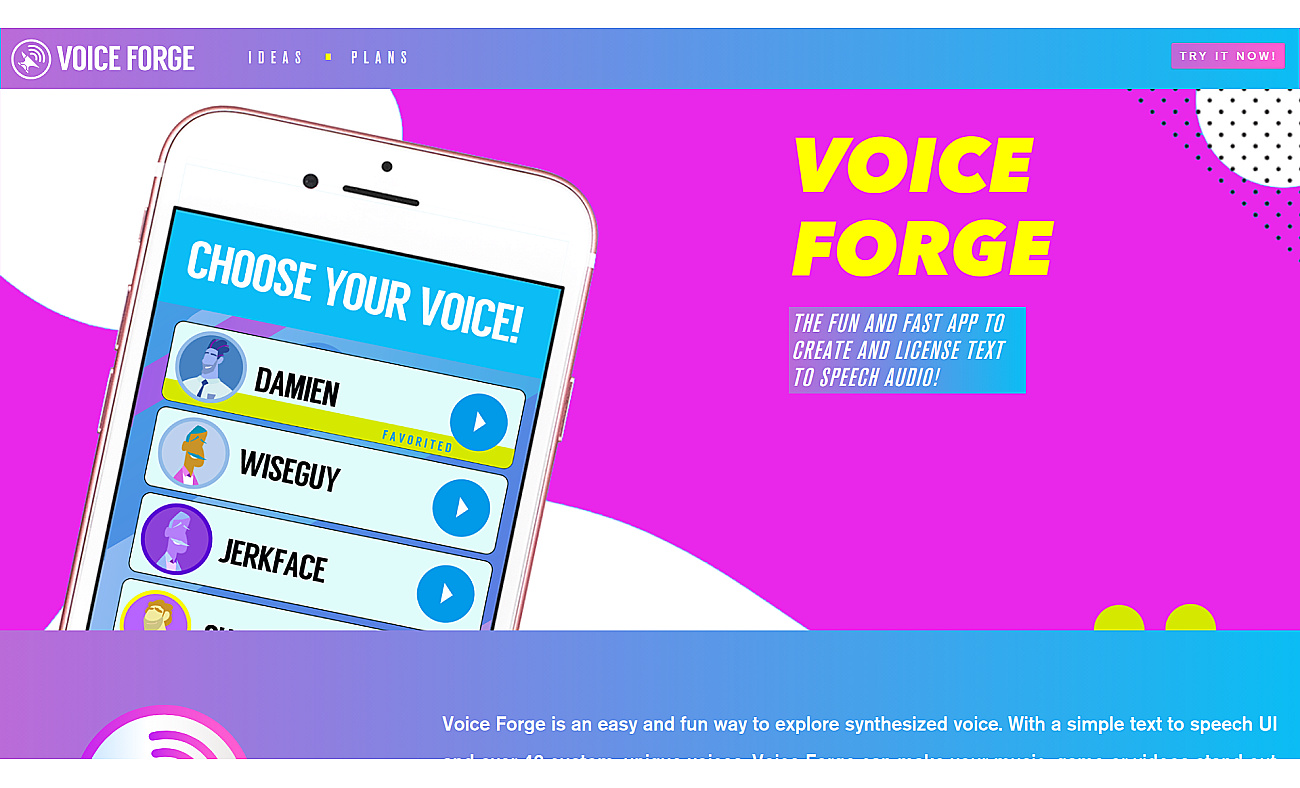 Voice Forge screenshot