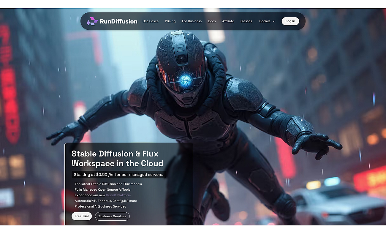 RunDiffusion screenshot