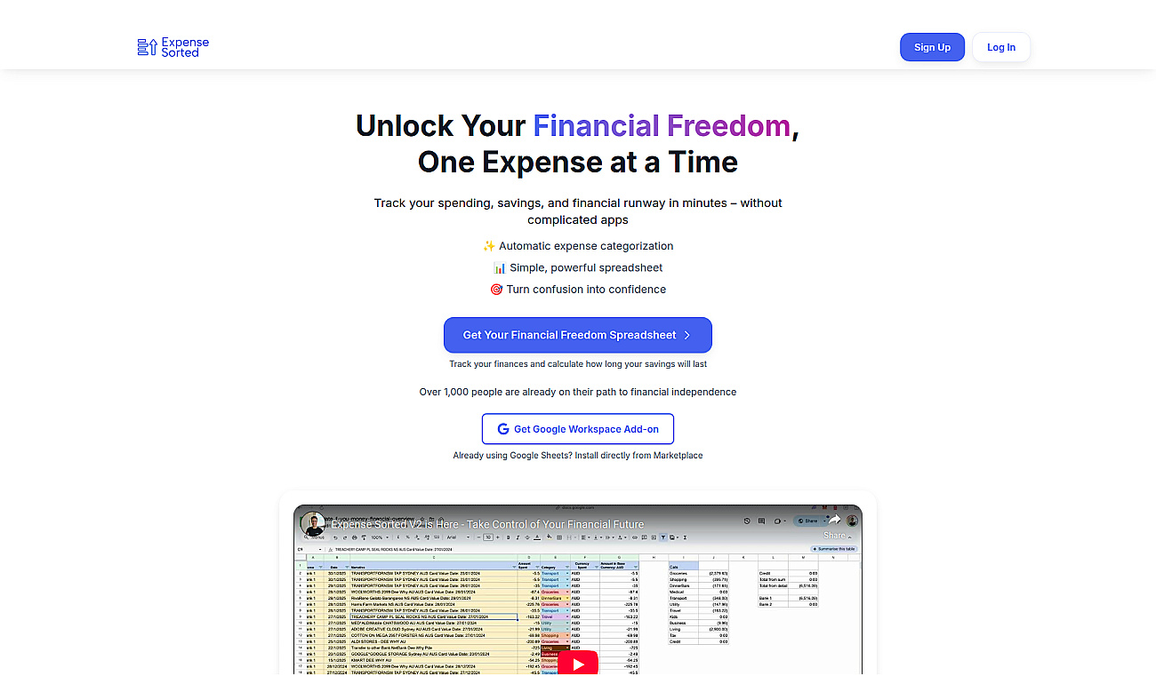 Expense Sorted screenshot