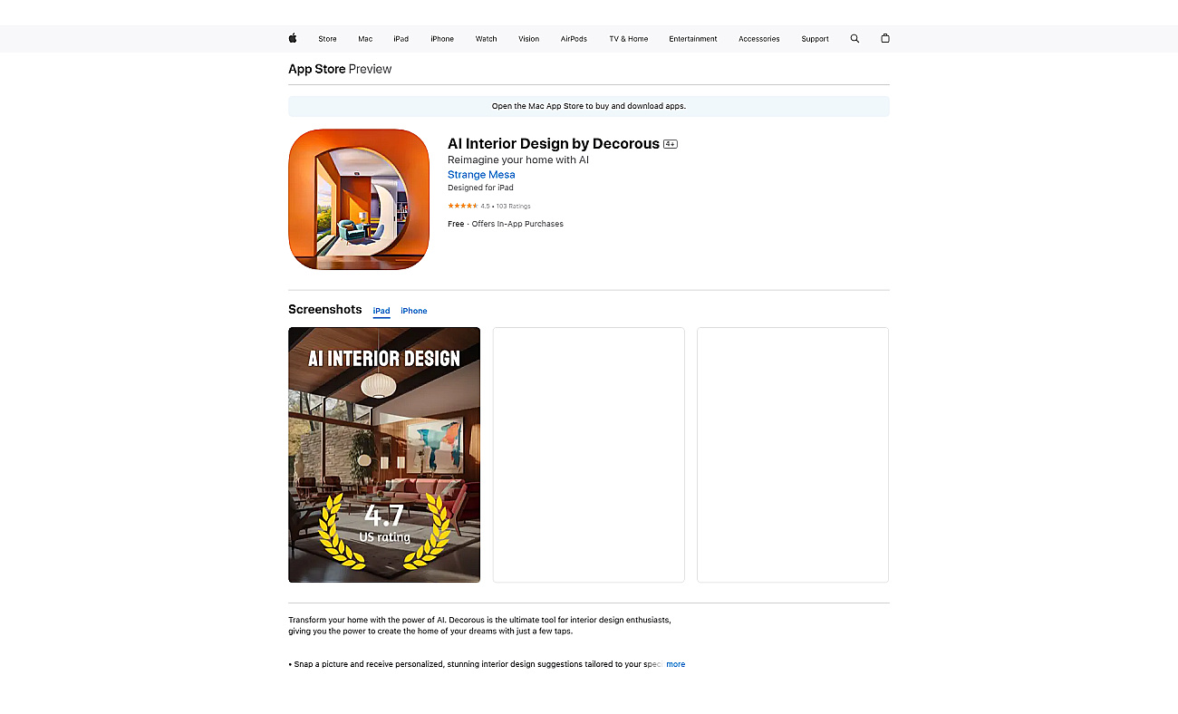 Decorous: AI Home Makeovers screenshot
