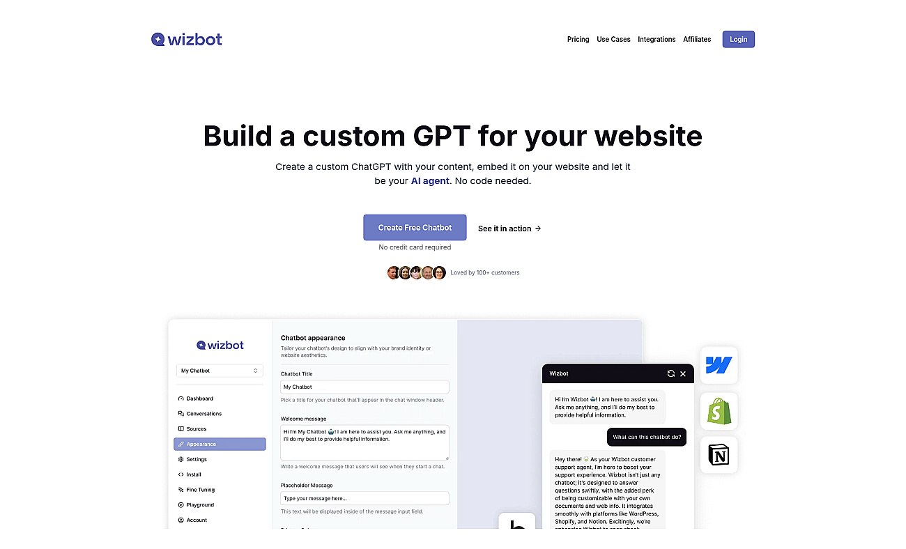 Wizbot screenshot