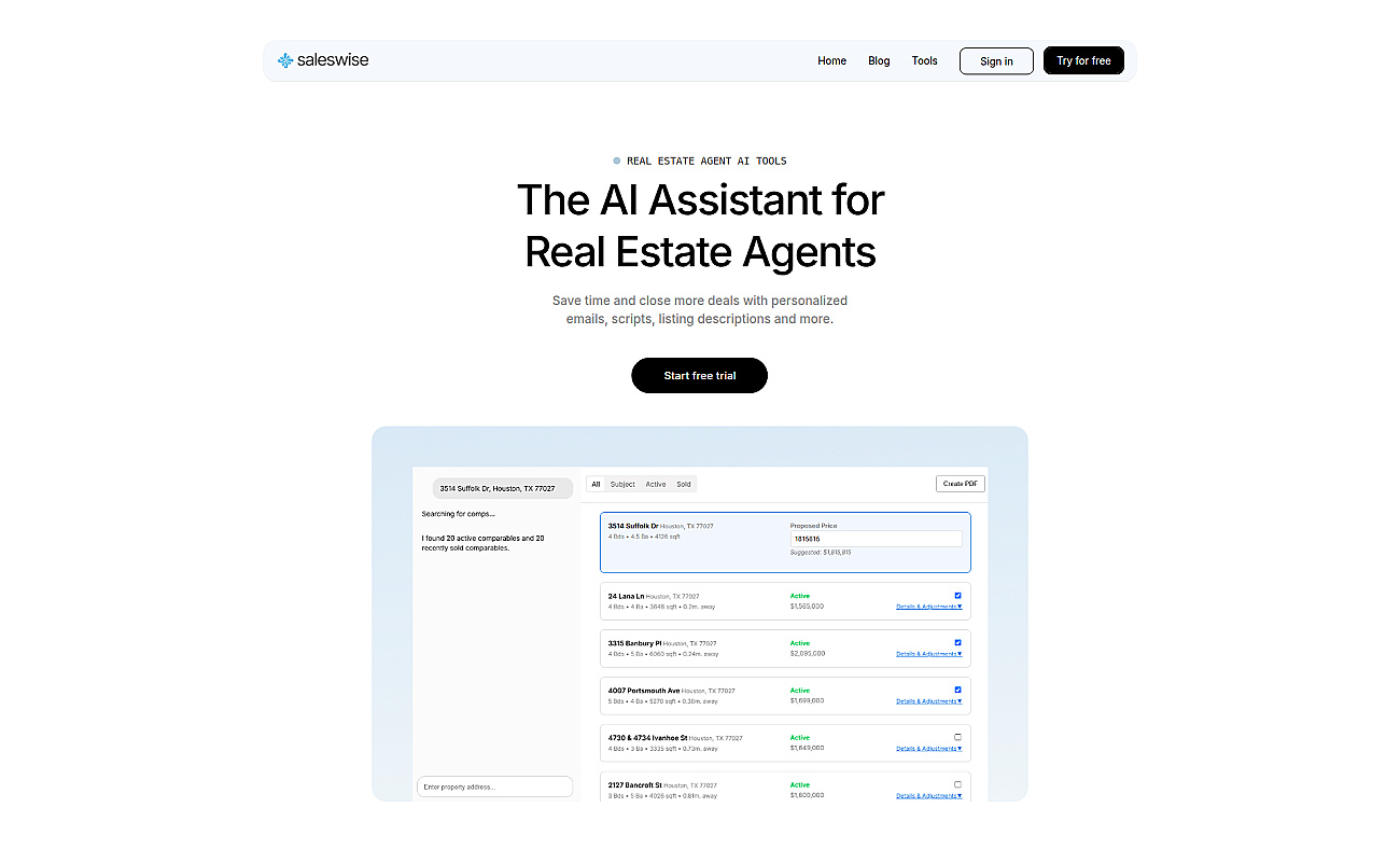 Saleswise screenshot