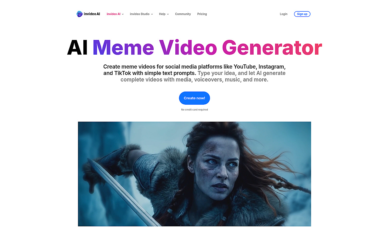 Invideo Meme Generator screenshot
