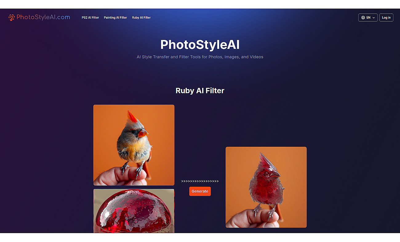 PhotoStyleAI screenshot