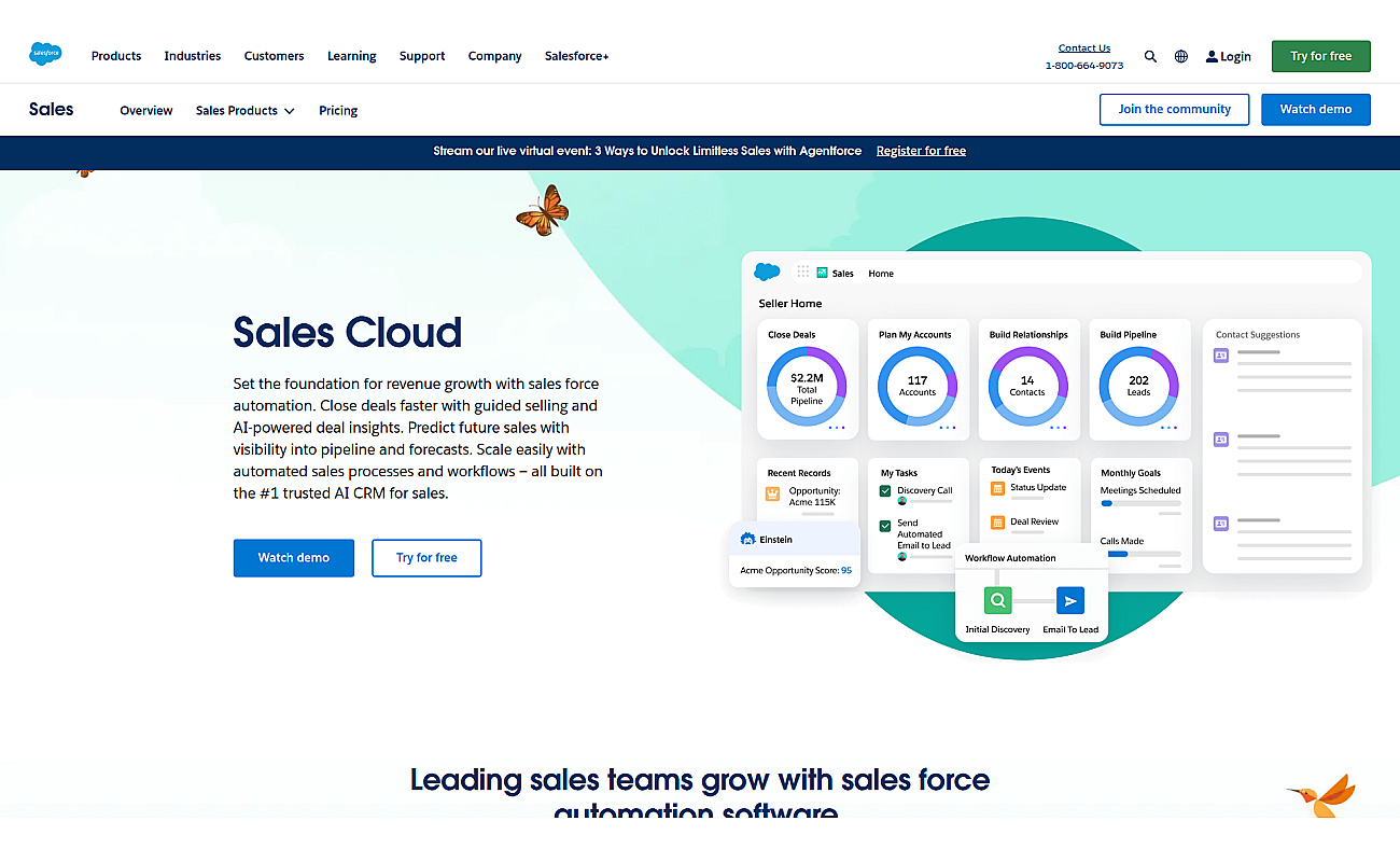 Salesforce Sales Cloud screenshot