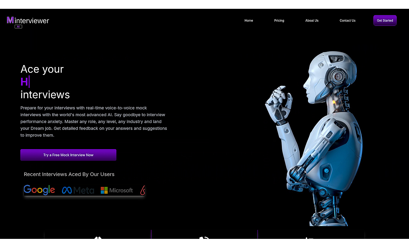 Mock Interviewer AI screenshot