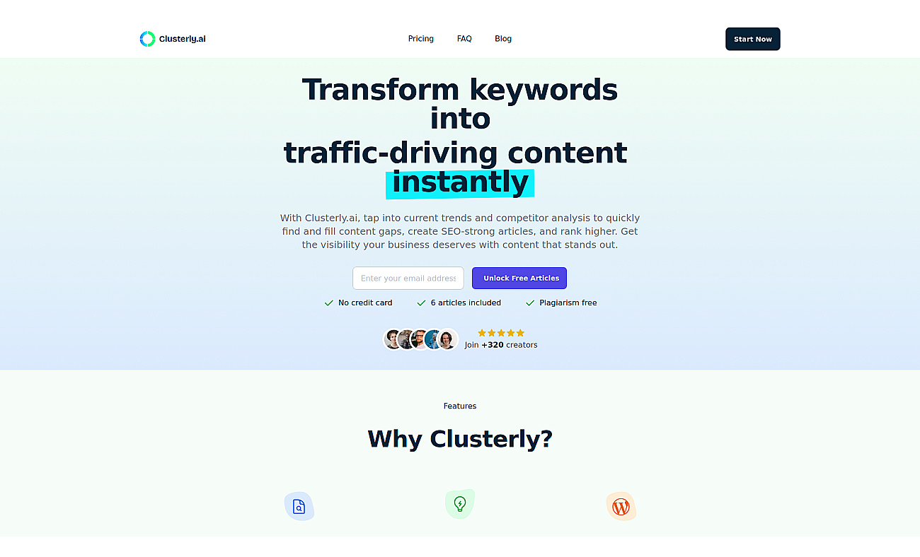 Clusterly screenshot