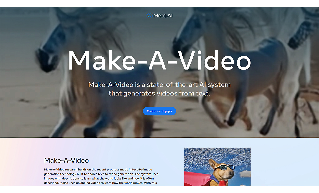 Make-A-Video screenshot