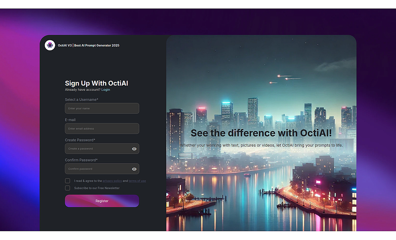 Octiai v2 screenshot