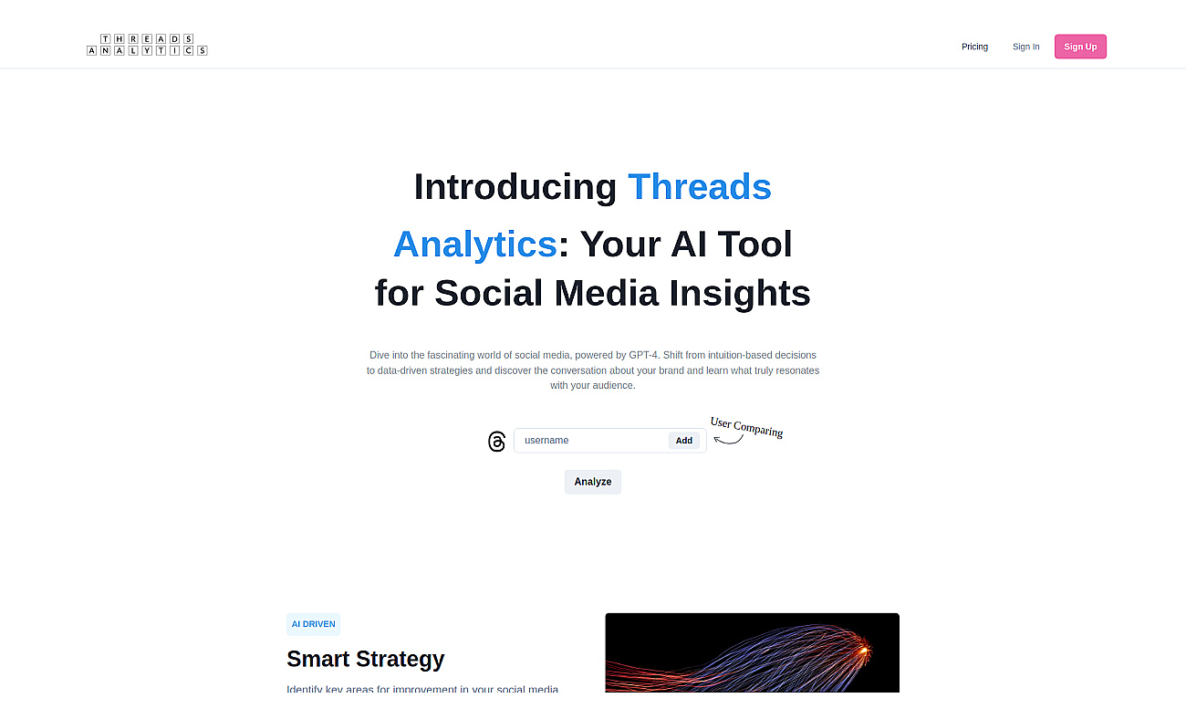 Meta Threads Analytics screenshot