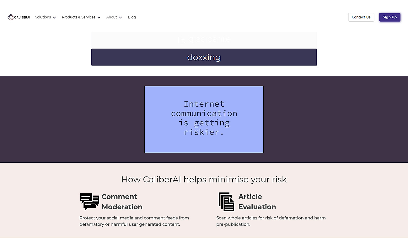 CaliberAI screenshot