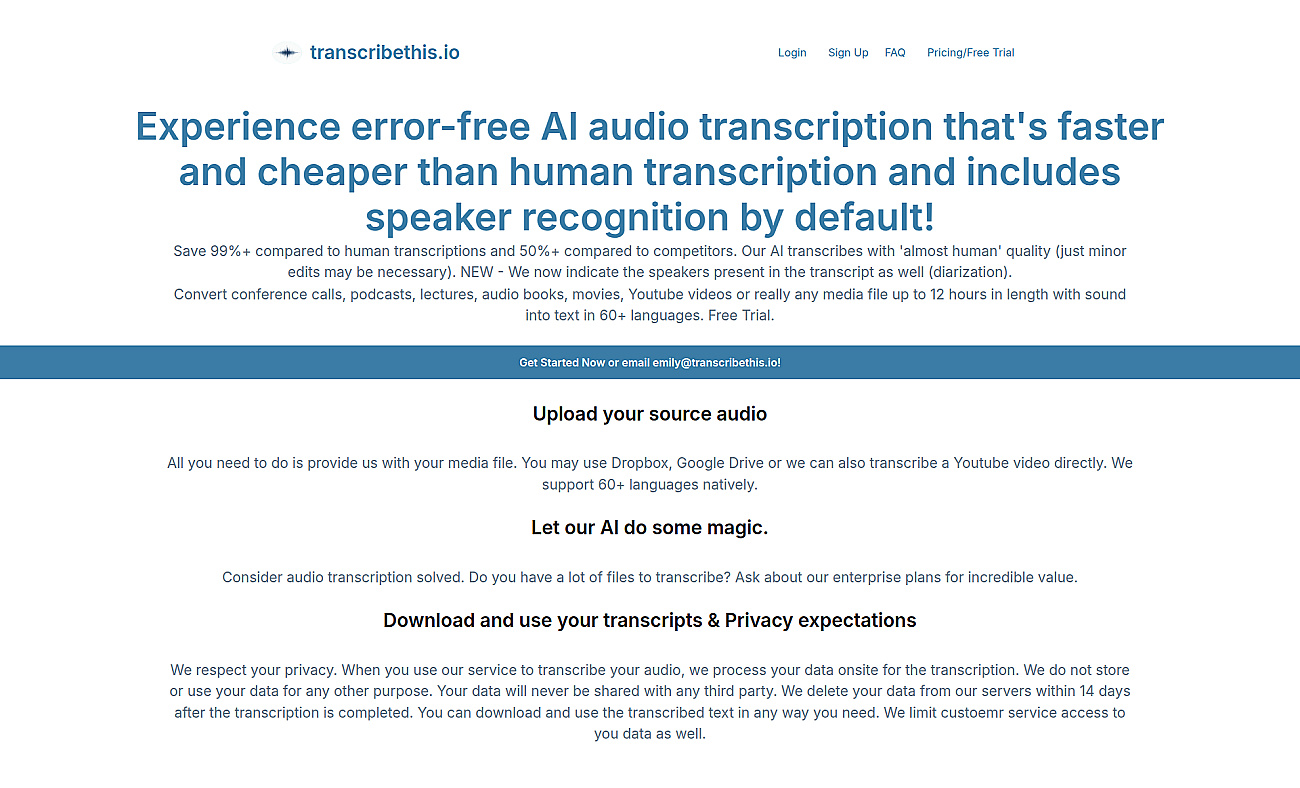 Transcribethis screenshot