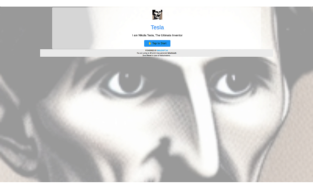 Chat with Tesla screenshot