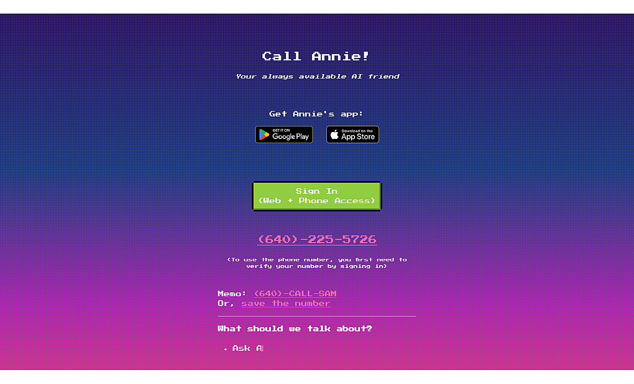 Call Annie screenshot