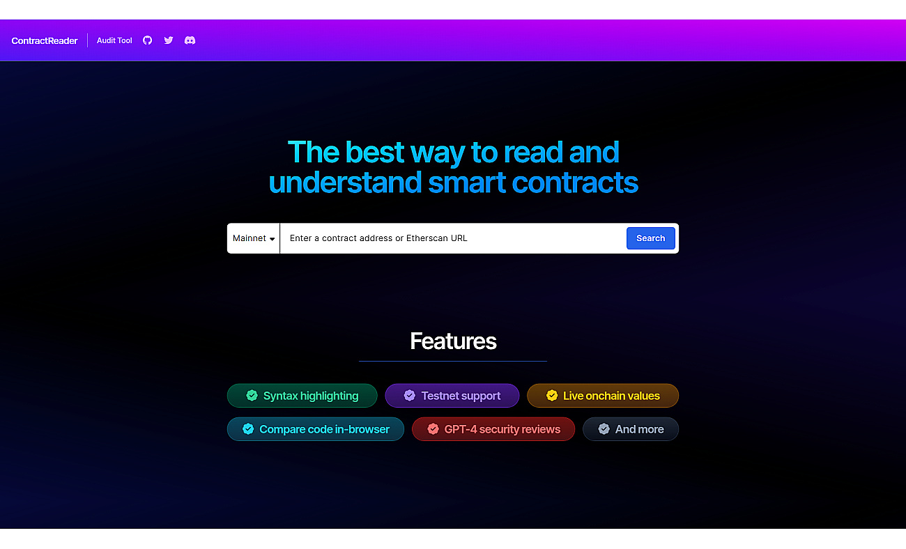 ContractReader screenshot