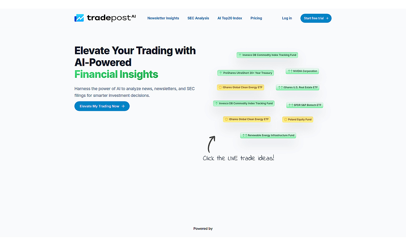 Tradepost.ai screenshot